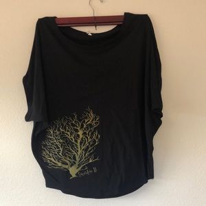 Coral Print Top from Sugar Love Hi